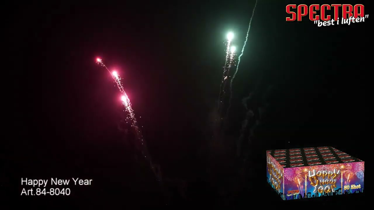 Happy New Year Spectra Fireworks, TTO Production Fyrverkeri Norge.
