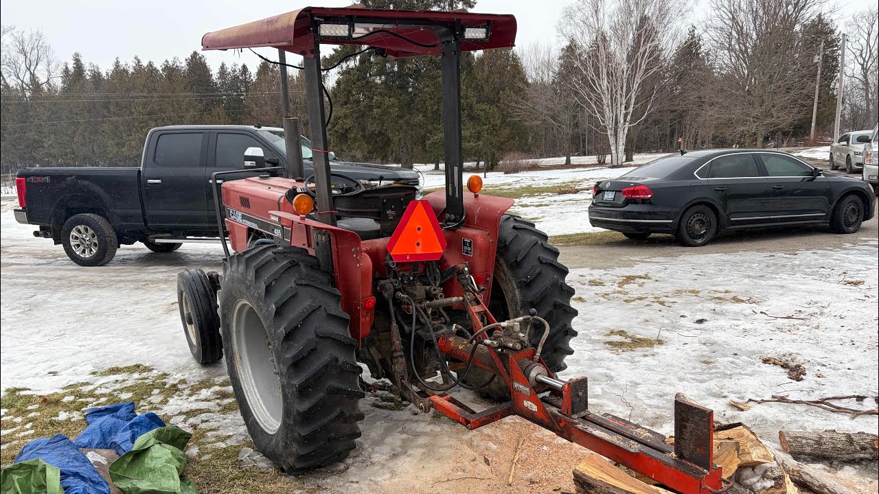 Cow choring, wood splitting, and fixing on the no-till drill! 