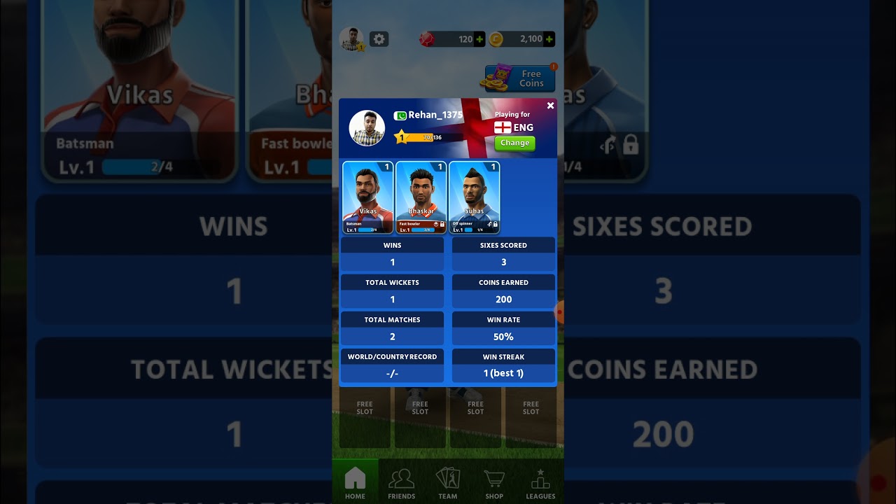 How to change your team in Cricket League