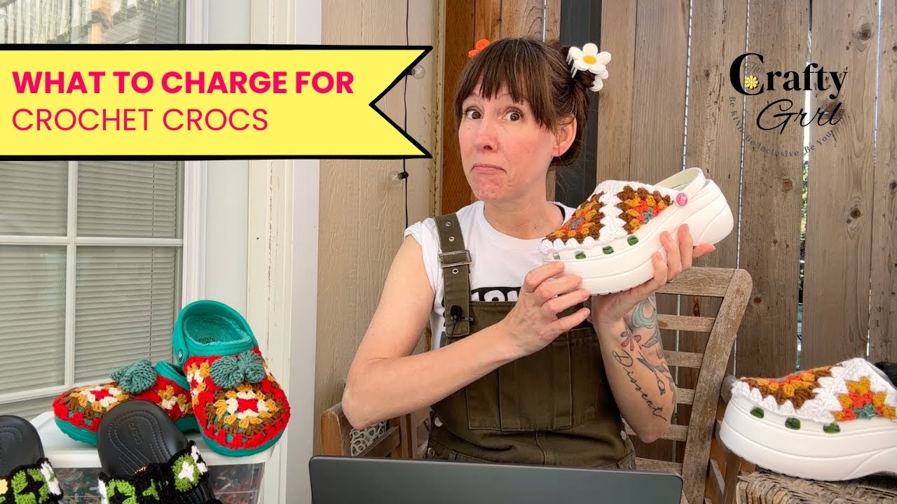 How much to charge for crochet crocs 