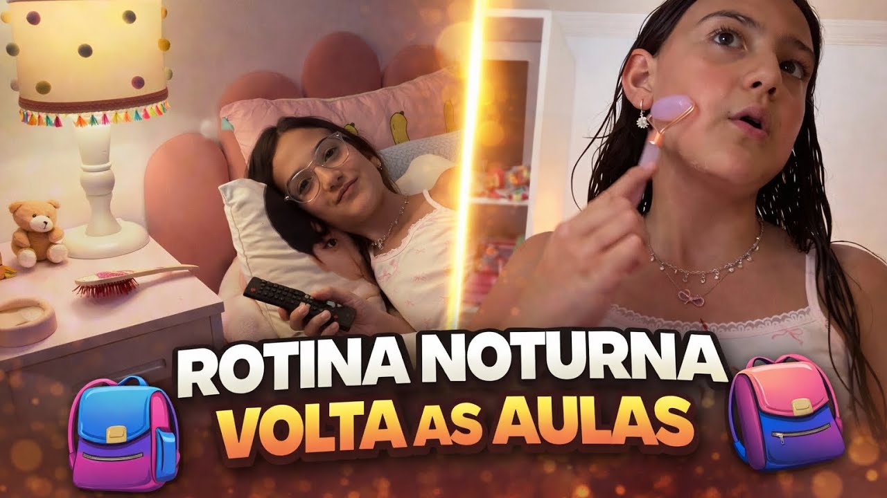 ROTINA NOTURNA VOLTA AS AULAS | Mimi Puertas #voltaasaulas #rotina #mimipuertas 