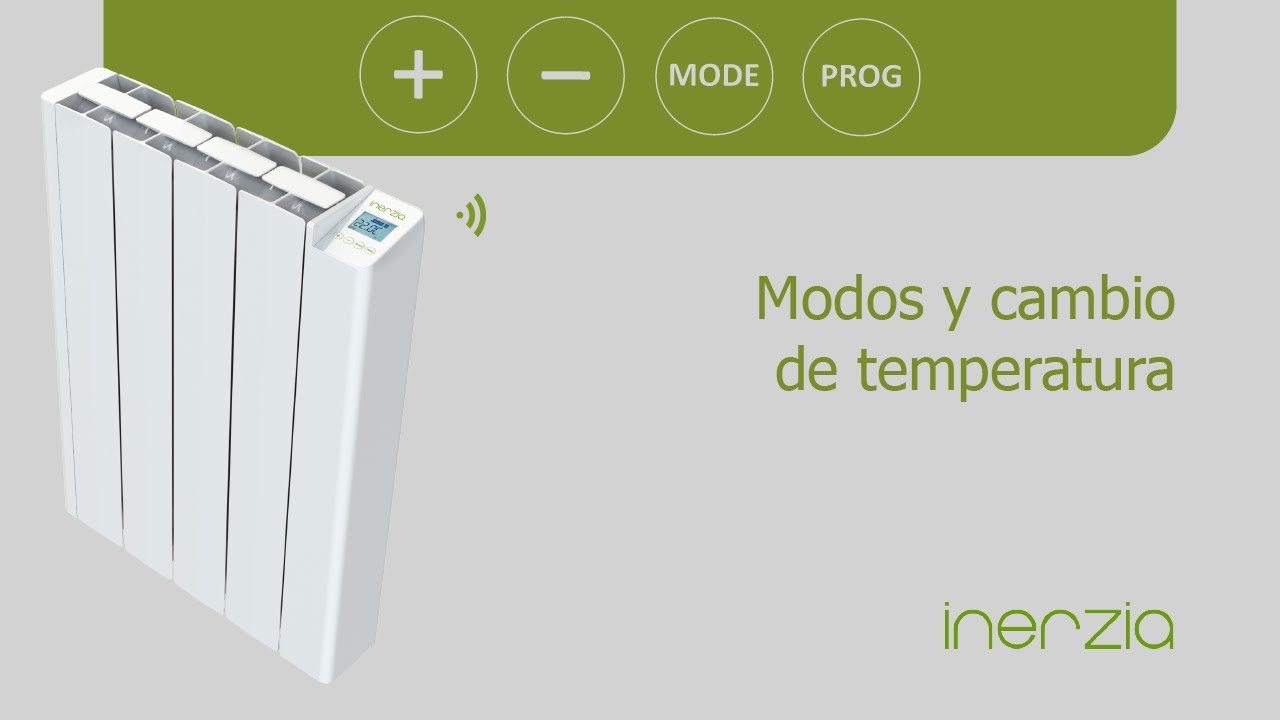 &iquest;C&oacute;mo modificar la temperatura y cambiar de modo en emisores WiFi Inerzia?