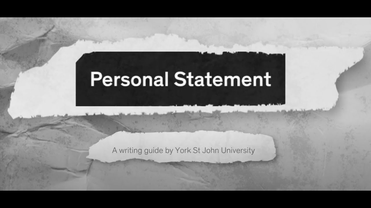 Your personal statement writing guide