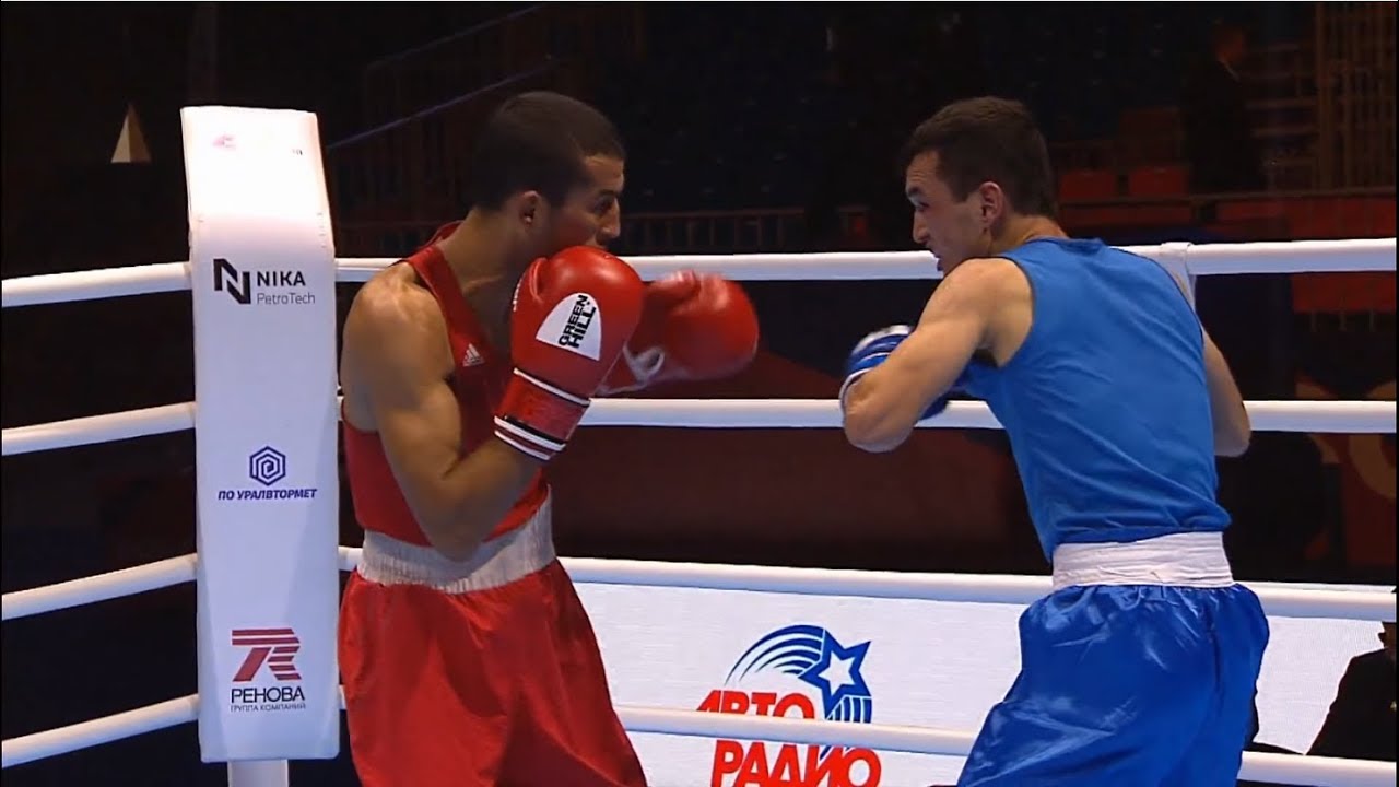 Preliminaries (57kg) HAMOUT Mohamed (MAR) vs SAGIZOV Bakhtovar (TJK) /AIBA World 2019