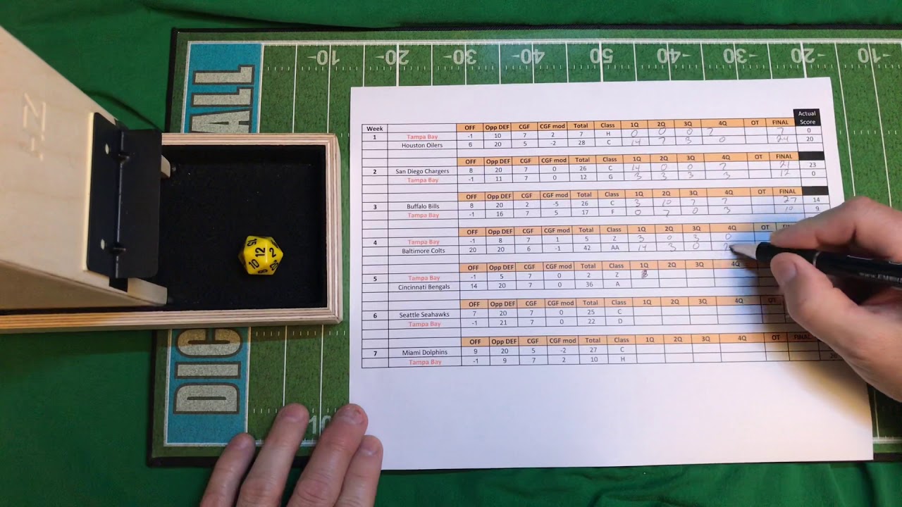 Michael Owens’ Quick Play Football 1976 Tampa Bay Buccaneers season replay