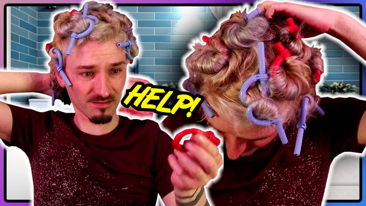 Lets Try Curling My Hair With Heated Rollers (BaByliss Hot Sticks)