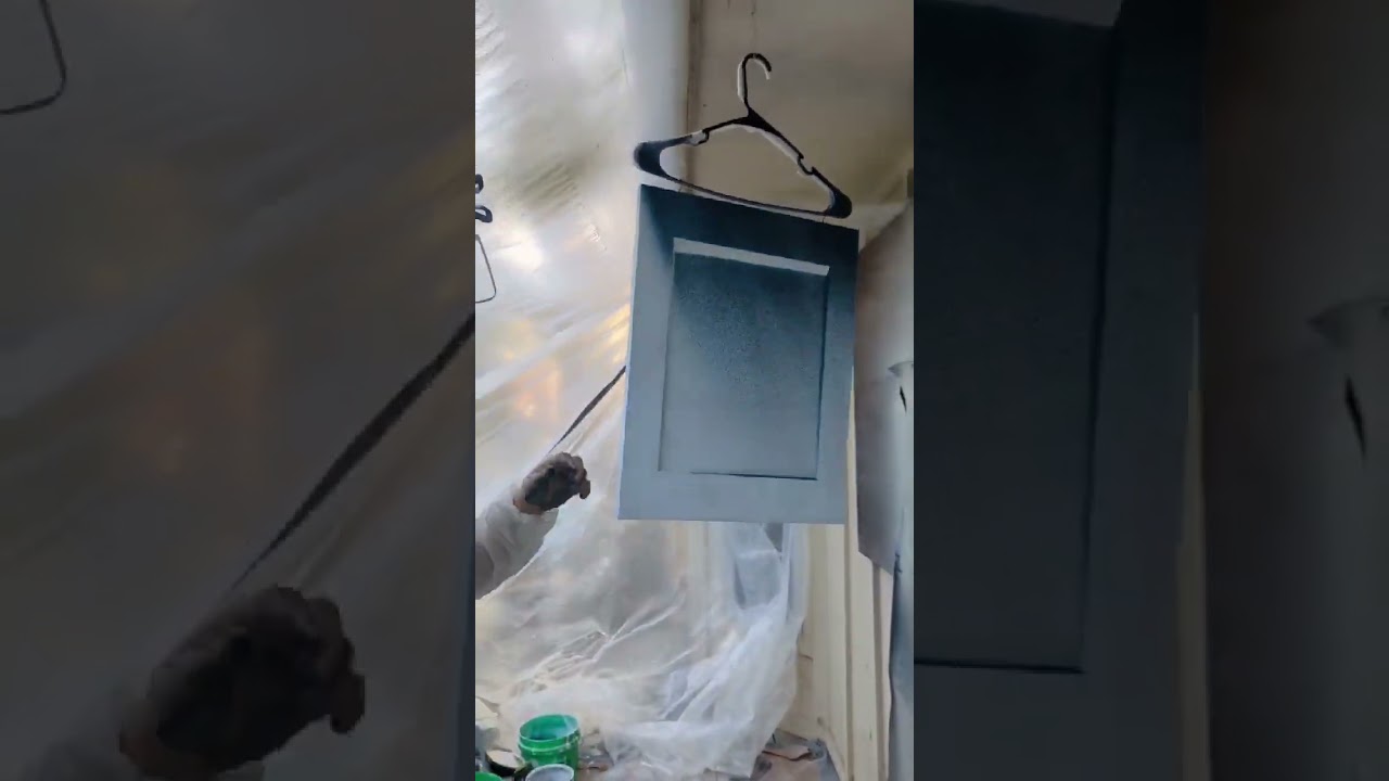 Making and painting MDF Cabinet door. #woodworking #diy #remodel