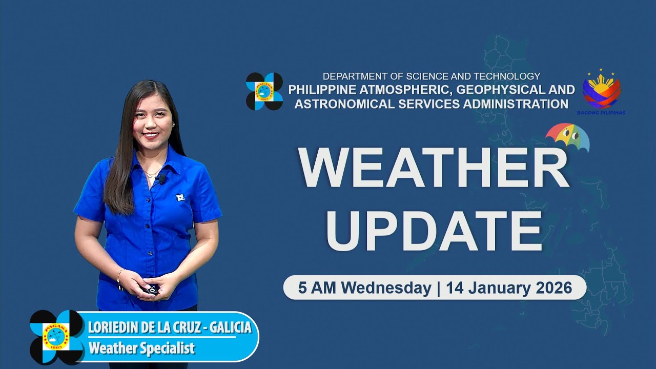 Public Weather Forecast issued at 5AM | January 14, 2026 - Wednesday