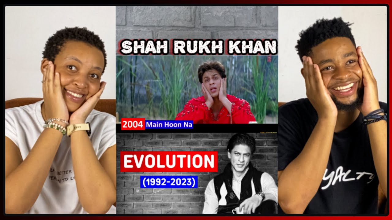 African Couple Reacts To Shah Rukh Khan Evolution (1992-2023) | Deewana-Pathaan |