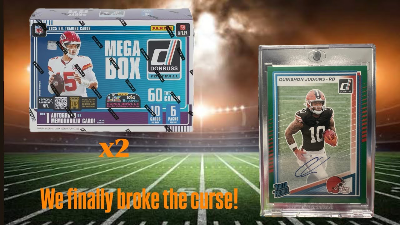 We finally broke the Donruss Mega Curse and pulled an Auto! 🔥 