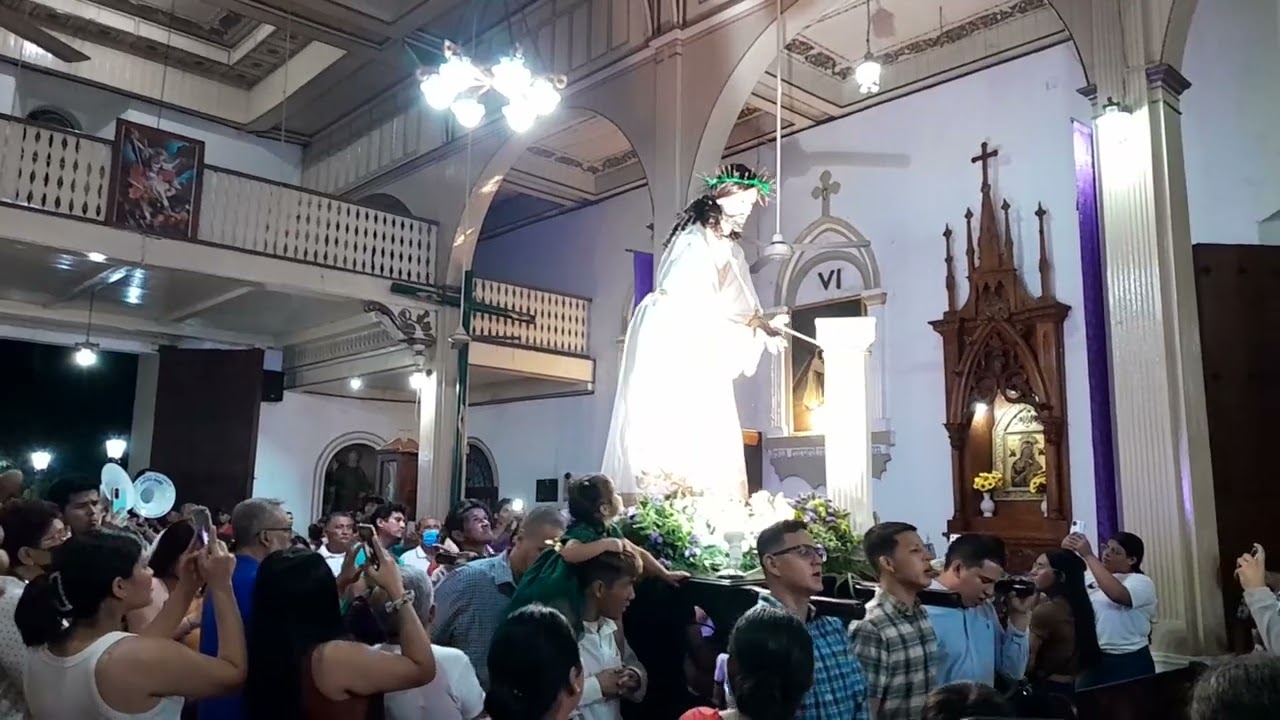 Entrada del camino, con Jesús nazareno segundo viernes de cuaresma parroquia San Ana.