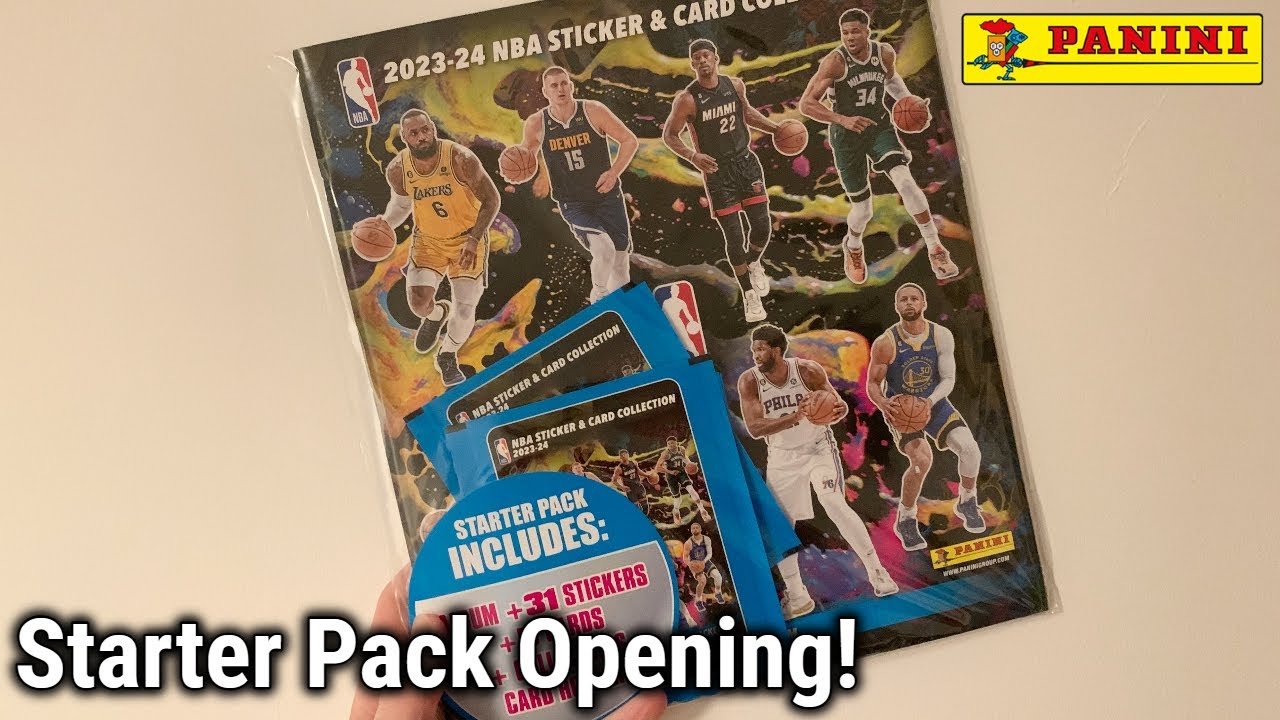 Starter Pack Opening! - Panini NBA 2023/24 Sticker & Card Collection! 🏀
