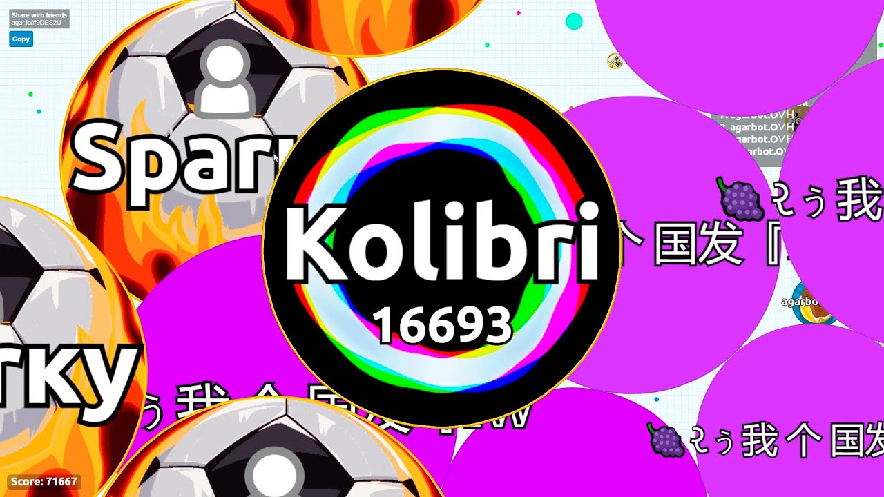 Agar.io Biggest Autosplit Kills Ever!! Playing Agario With New Animation Skin
