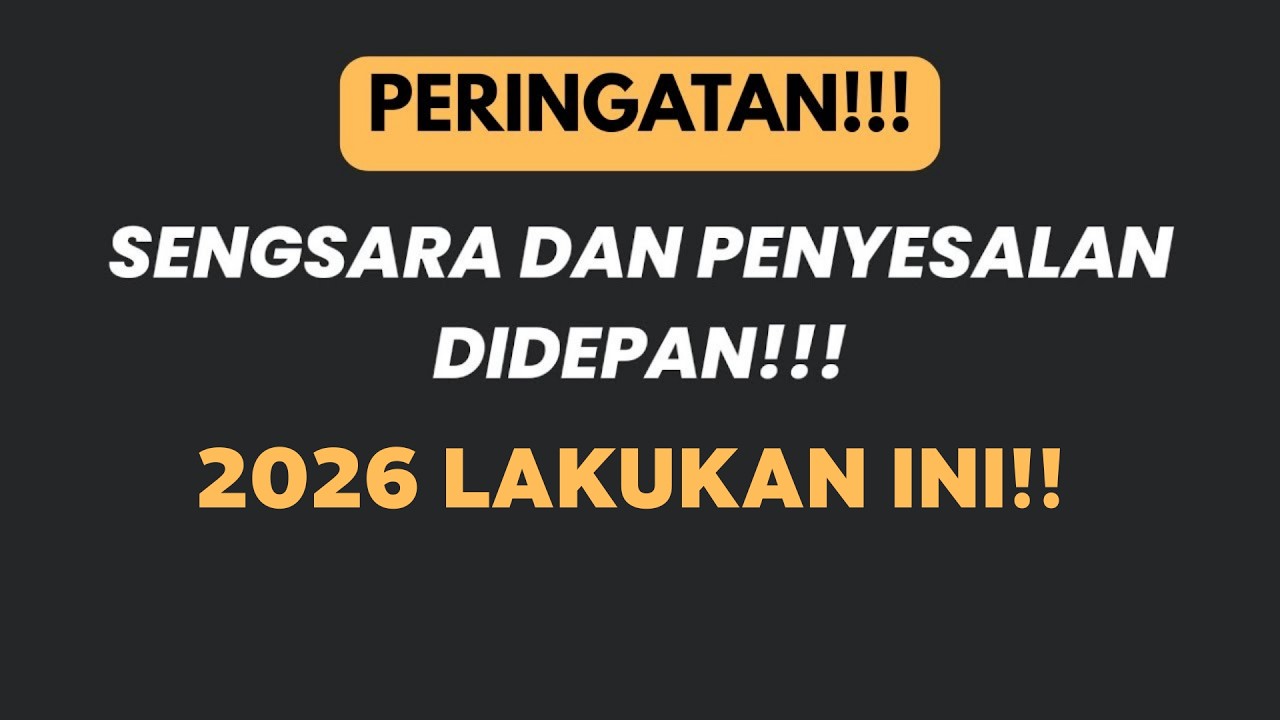 2026 JANGAN LAKUKAN INI!! PINJOL BIKIN PENYESALAN YANG DALAM!!