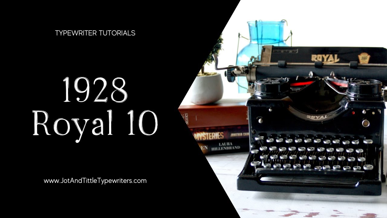 1928 Royal 10 Antique Typewriter | Demo Video