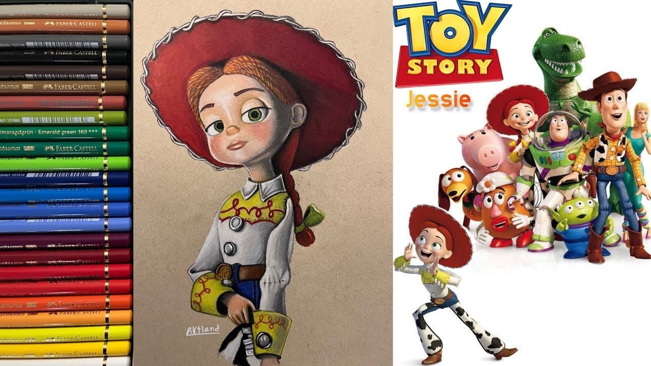 Drawing Jessie from Toy Story | step by step