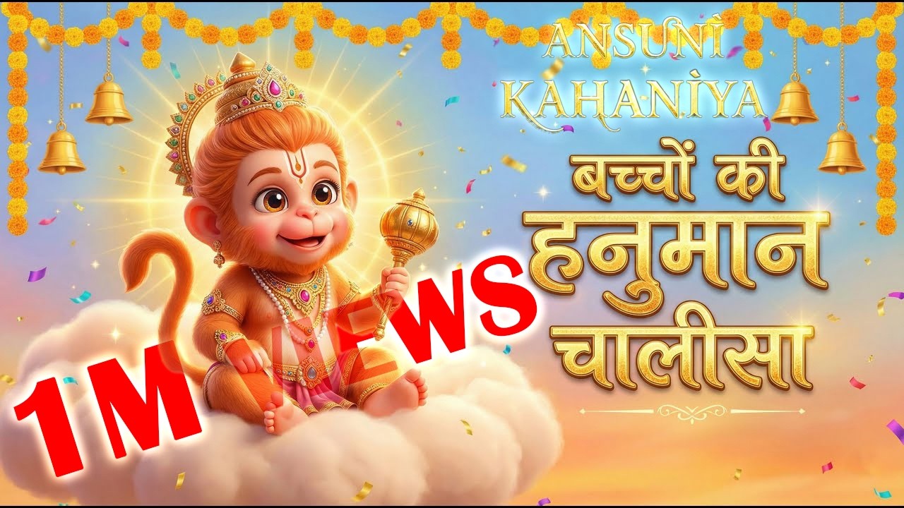 🔴🕉️ Hanuman Chalisa for Kids LIVE | Peaceful Chanting for Children | Bedtime & Morning Prayer
