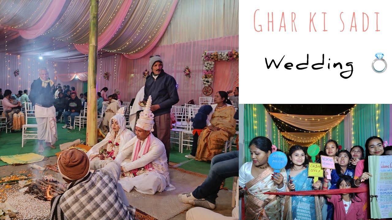 Ghar ki sadi🥺❤️‍🩹 wedding💍#vlog #wedding #sister 