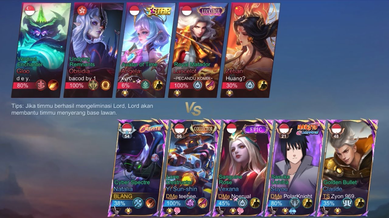 Gameplay ROAMER NATALIA vs combo OBSIDIA dan ANGELA siapakah yang menang ??
