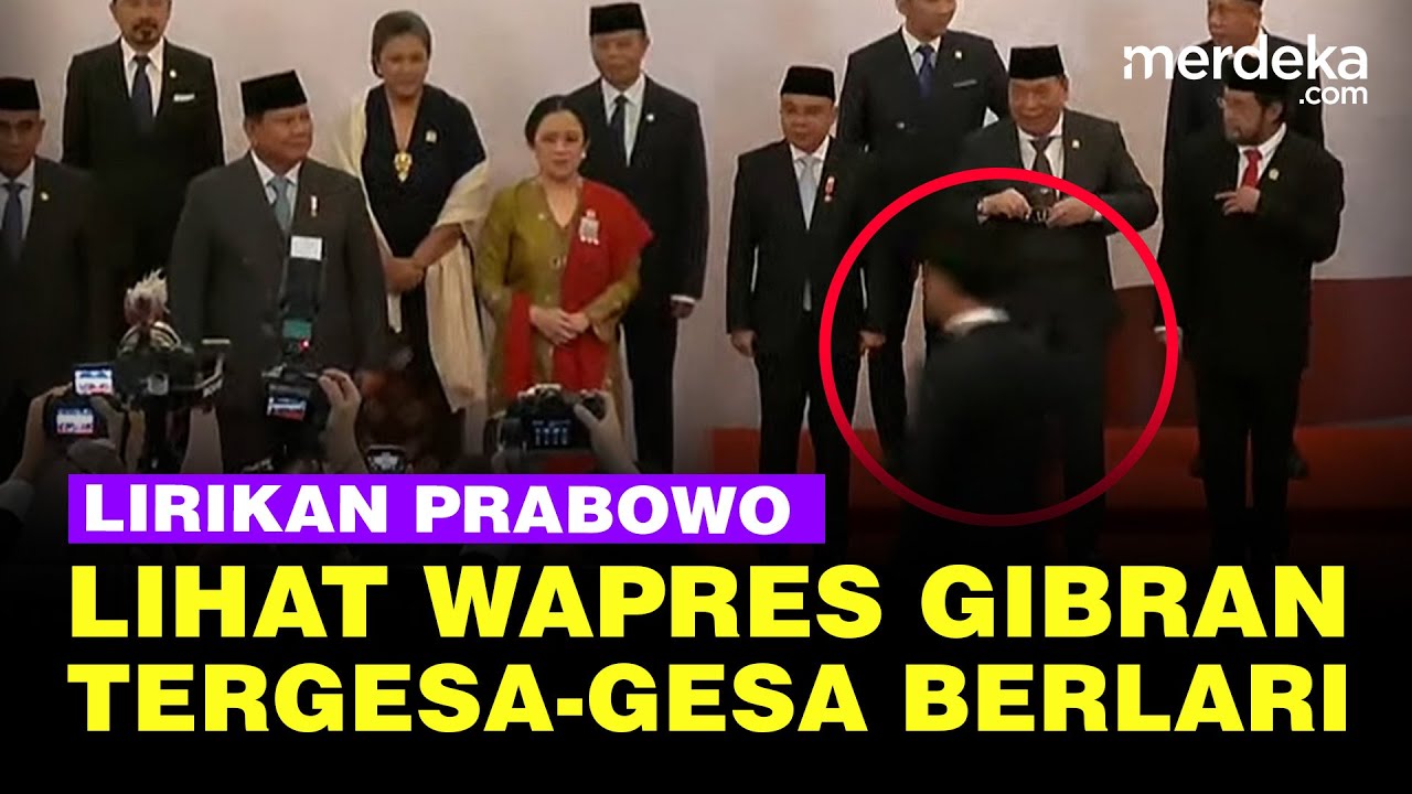 Detik-detik Gibran Lari Sampai Dilirik Prabowo Jelang Sidang Tahunan MPR/DPR