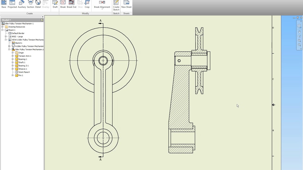 Assembly Section Drawing Part 1