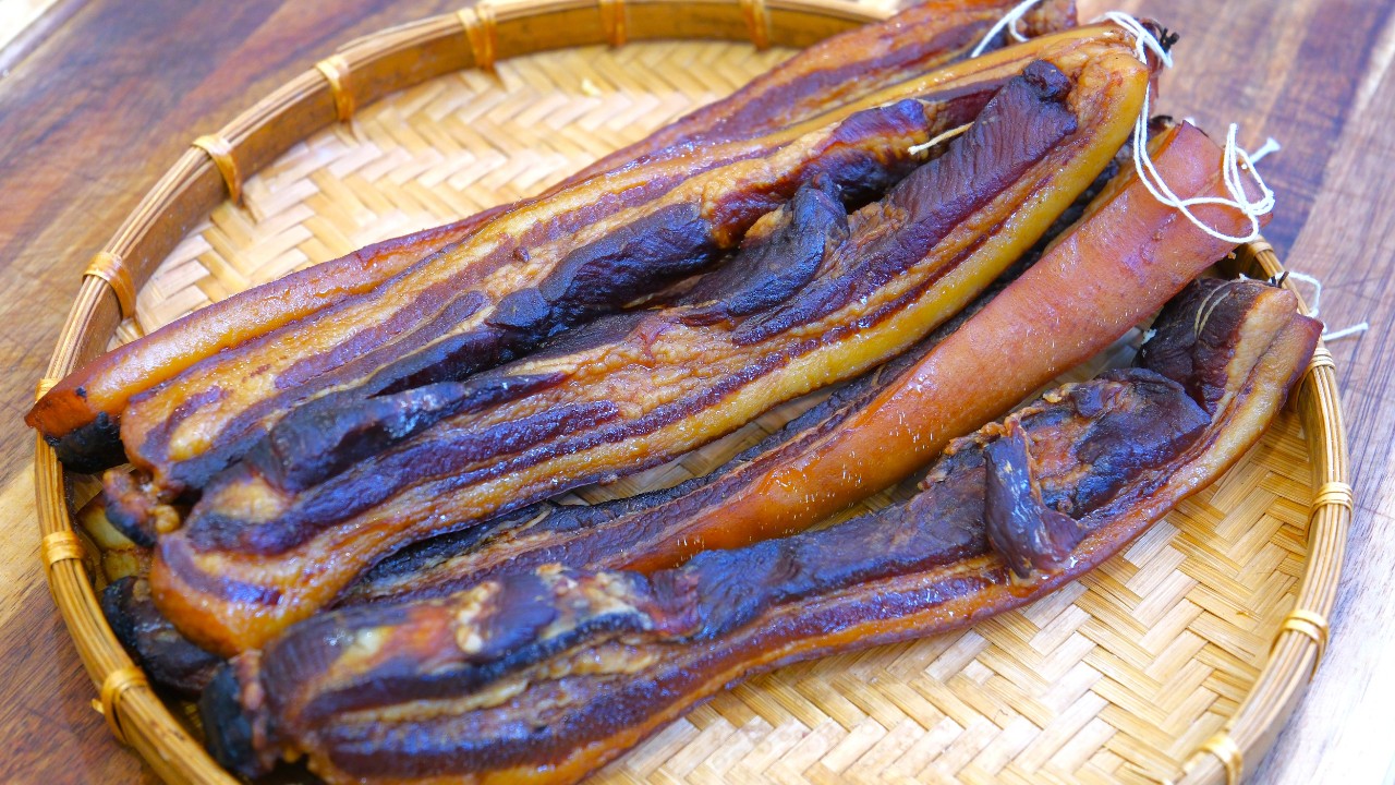 Рецепт вяленой свиной грудинки (кантонский лап йок)