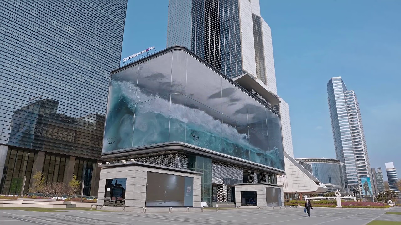 코엑스 파도 코엑스 wave 삼성동 파도 삼성동 coex wave 7k display COEX ARTIUM SMTOWN