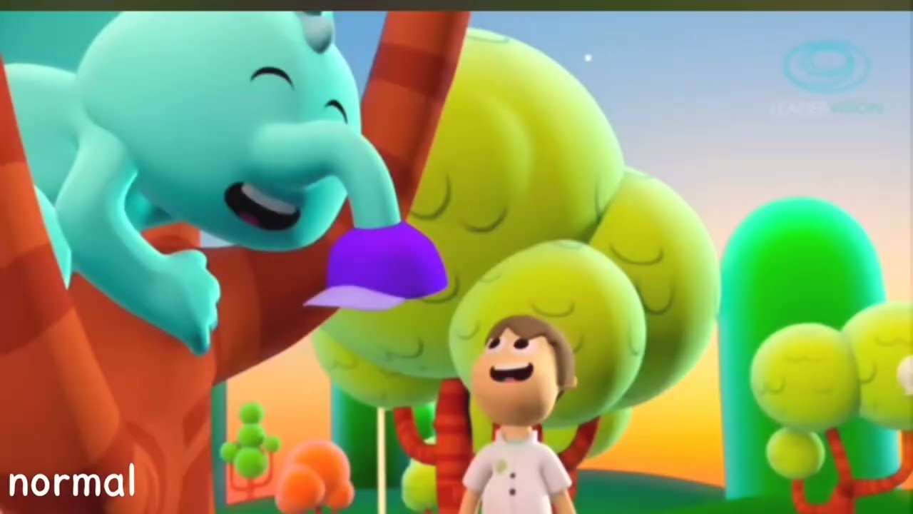 Funny Elephant Get a Cap on Kid 😂🐘 | Kids Cartoon Video