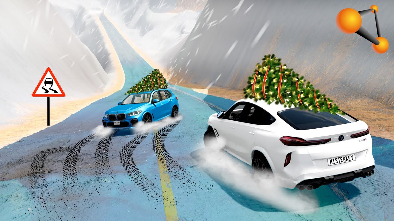 НОВЫЙ ГОД НА ТОМ СВЕТЕ! СПУСК ПО ГОЛОЛЁДУ! - BeamNG.drive Multiplayer (BeamMP)