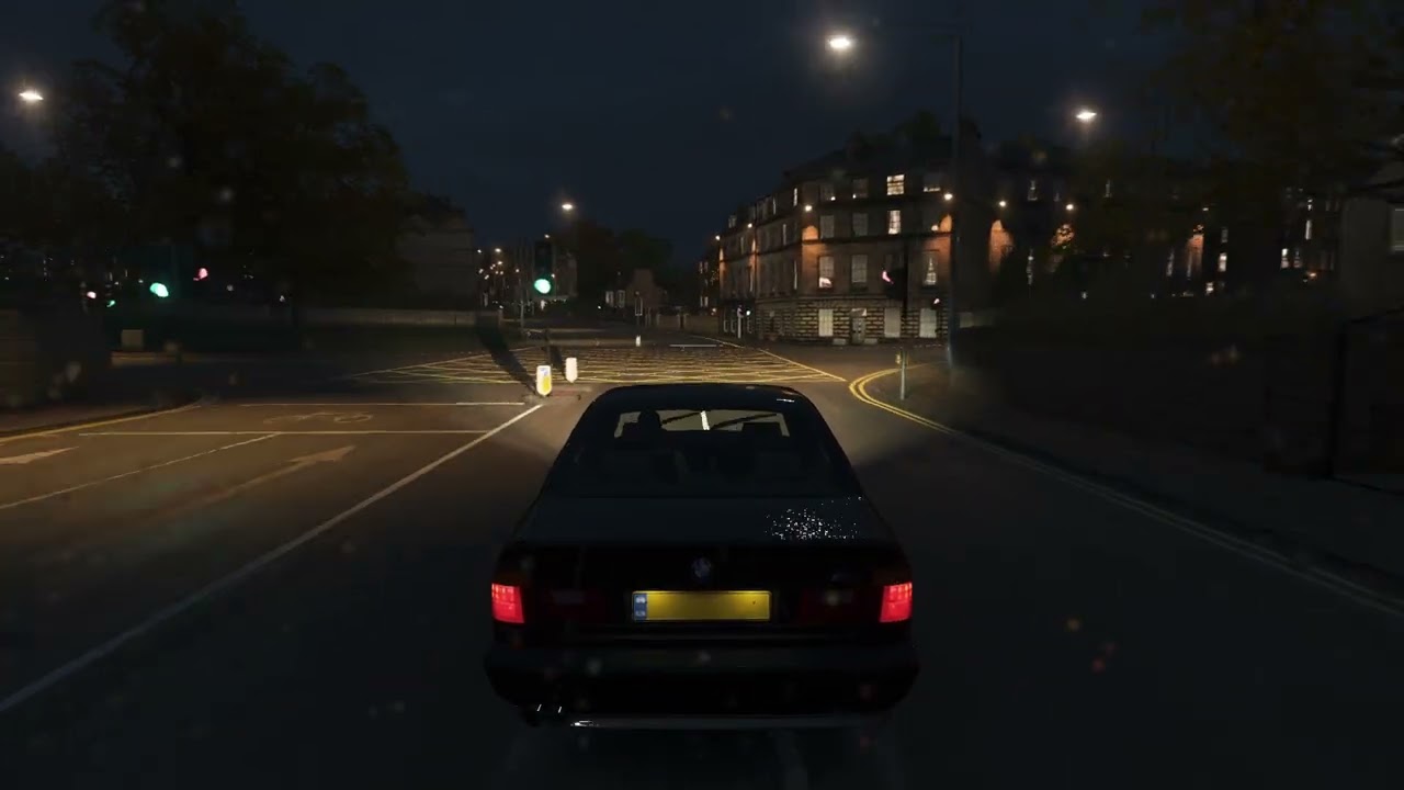 you're driving at night through the storm (night drive)