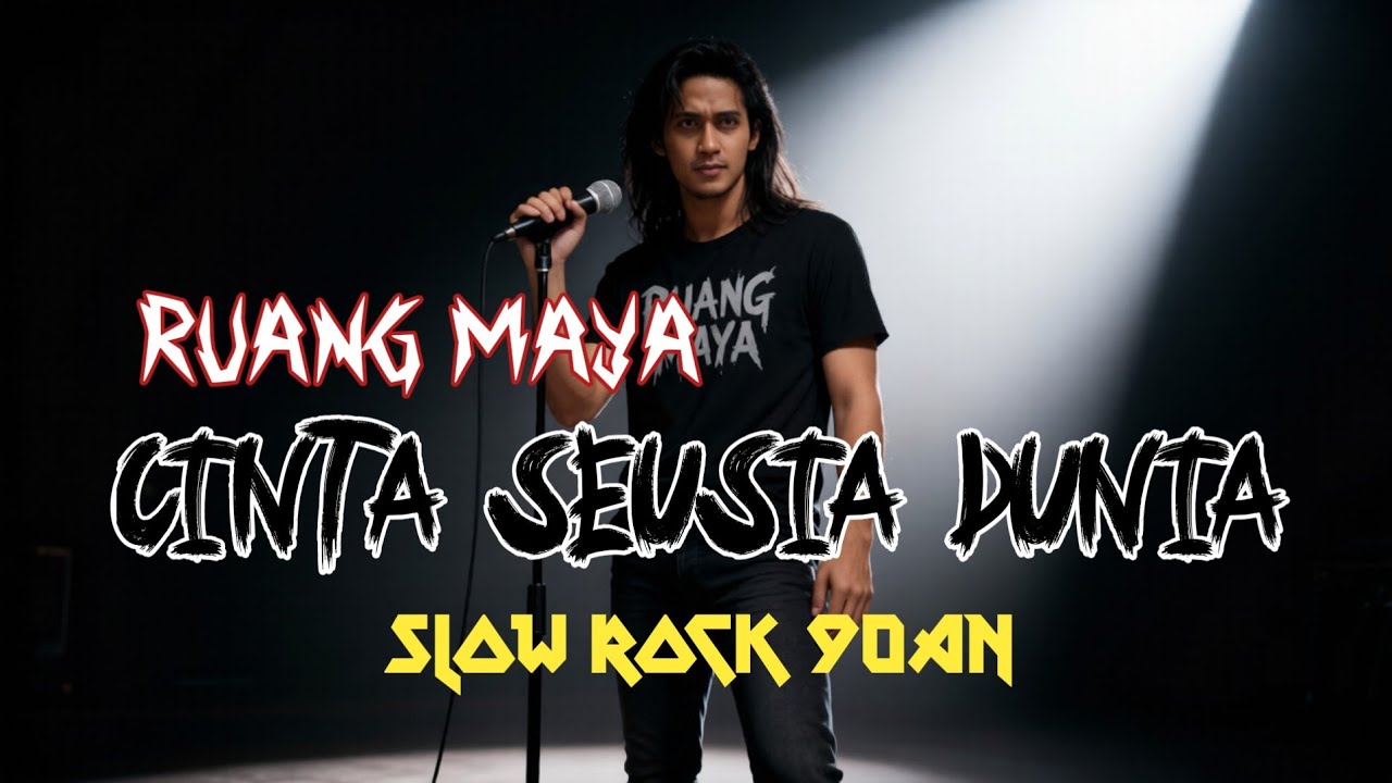 Slow Rock 90an !! RUANG MAYA ~ Cinta Seusia Dunia || Video Musik AI