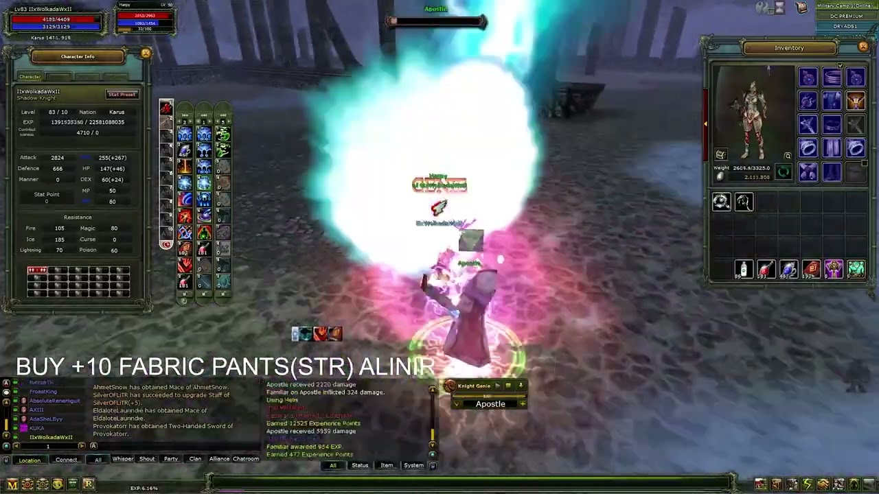 Knight Online Apostle Farm l 12 Saat l 83 10 lwl Solo Elit Str Priest ESKI VIDEO