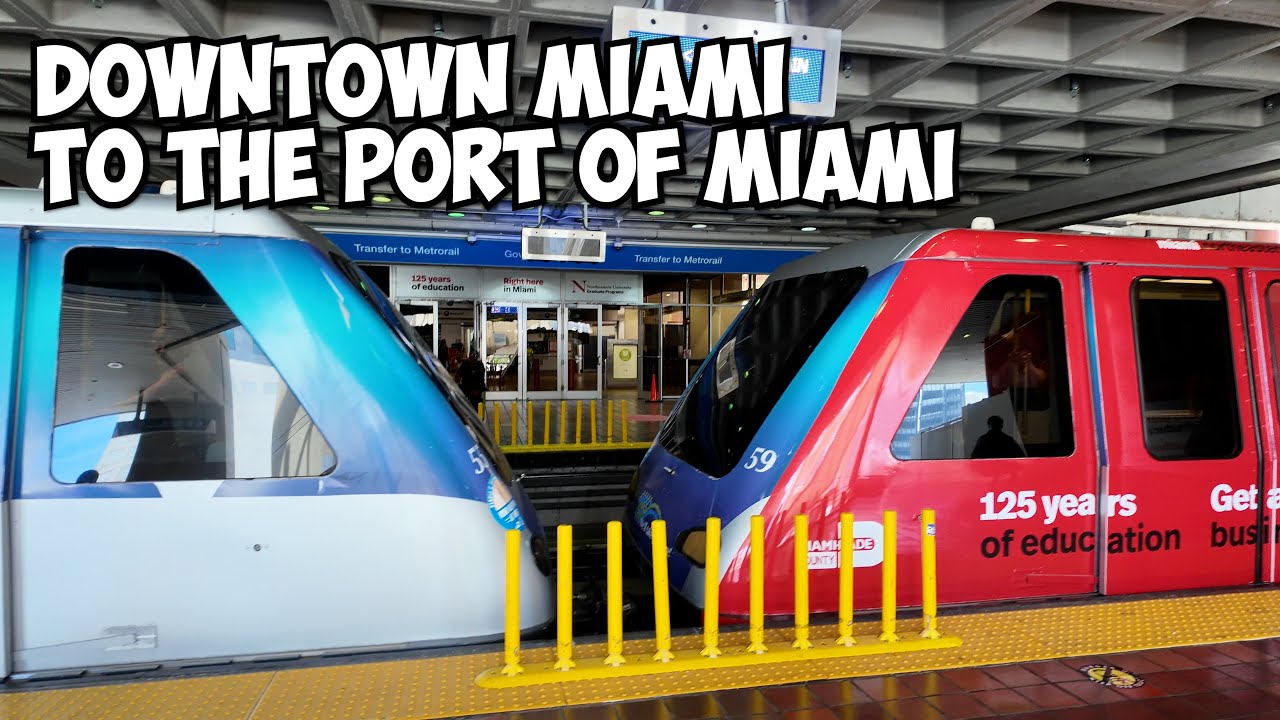Downtown Miami to Port of Miami via Public Transit for FREE! : Metromover & Trolley