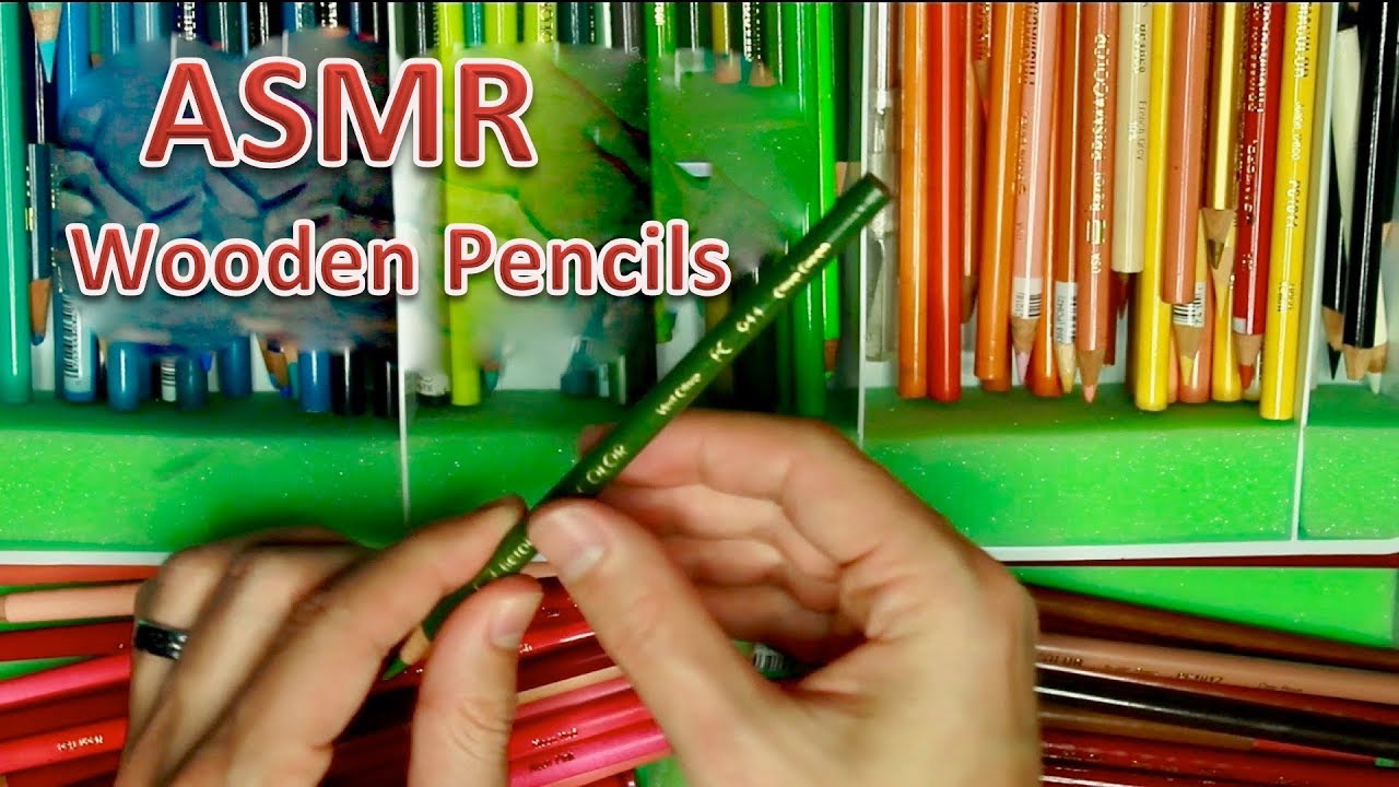 ASMR Close-up Wooden Pencil Sounds and Soft-talking | Kiwiwhispers