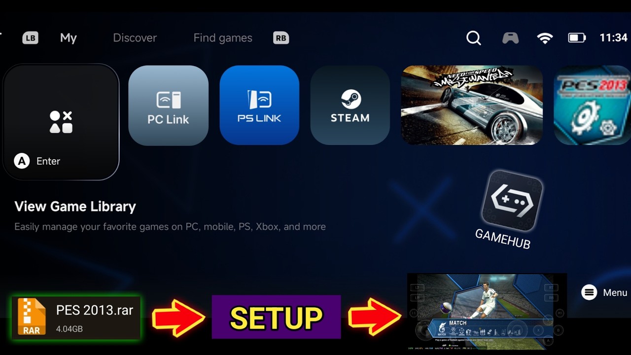 Cara Pasang Game di GAMEHUB Android - Setup Game