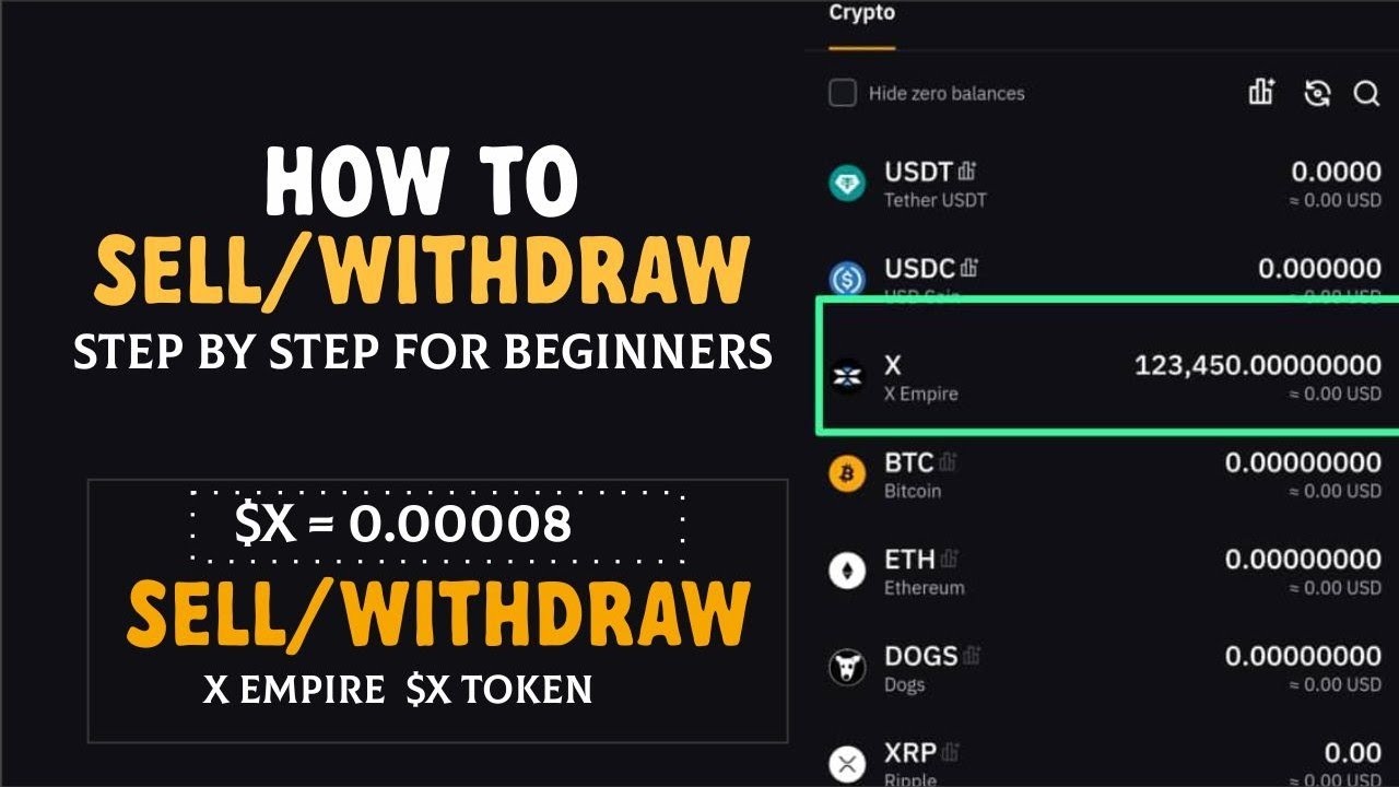 How to Sell X Empire $X Token and convert to your currency step by step - #xempiresell