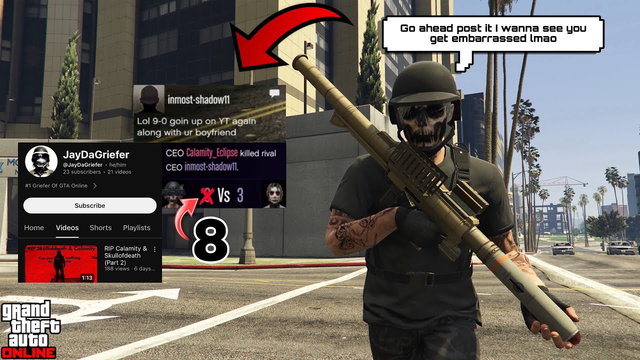 Exposing The Biggest HYPOCRITICAL GRIEFING YouTuber IN GTA ONLINE