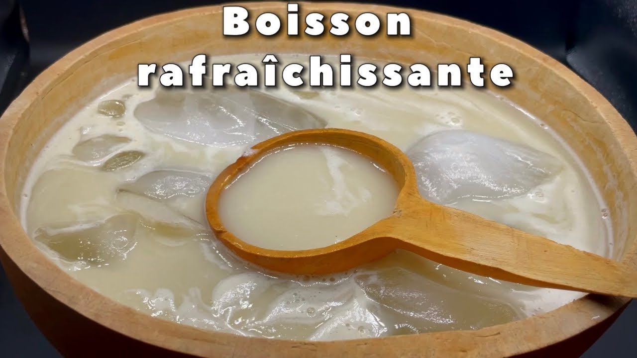 Jus de tchongon, graines de souchet, boisson rafra&icirc;chissante