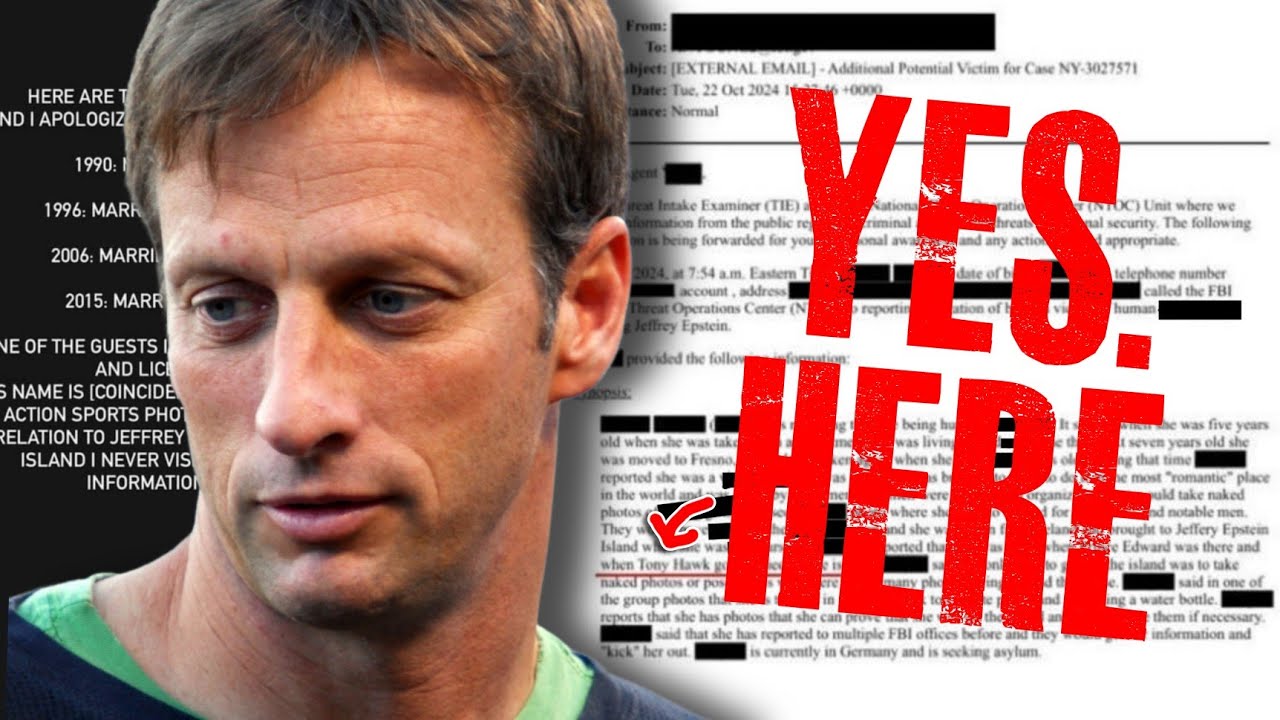 Is Tony Hawk in The Epstein Files?