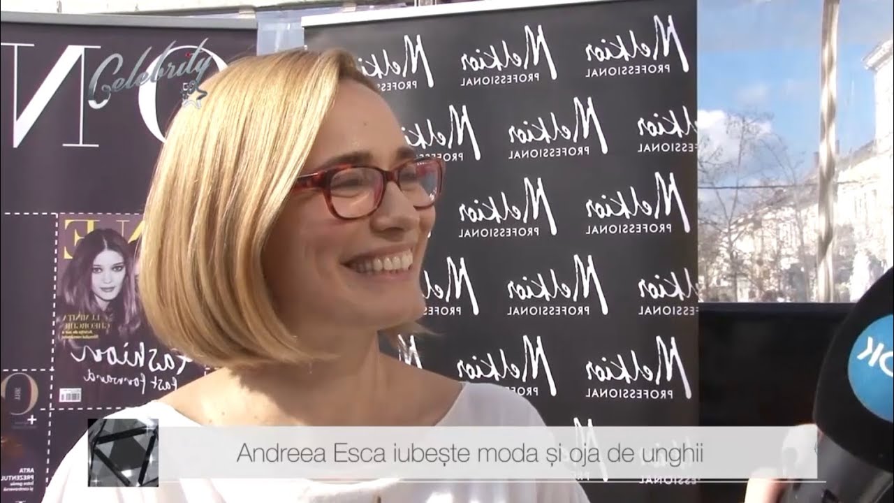 Andreea Esca iubește moda și oja de unghii