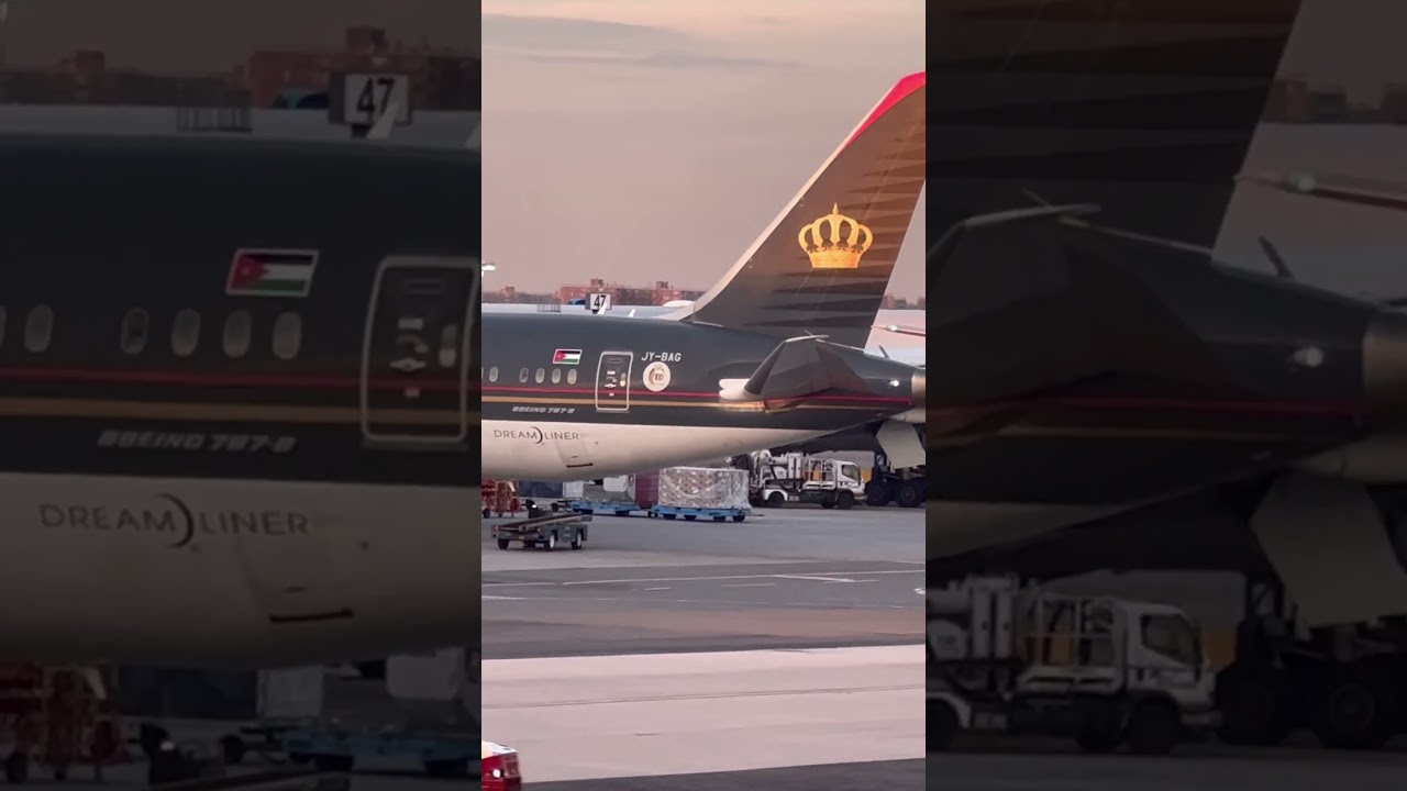 Royal Jordanian Airlines B787 getting ready #royaljordanian #boeing #b787 #jfkairport #jordan #amman