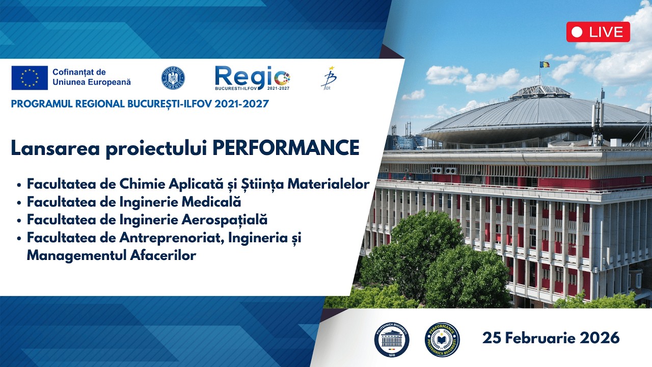Conferința de lansare a proiectului „PERFORMANCE”
