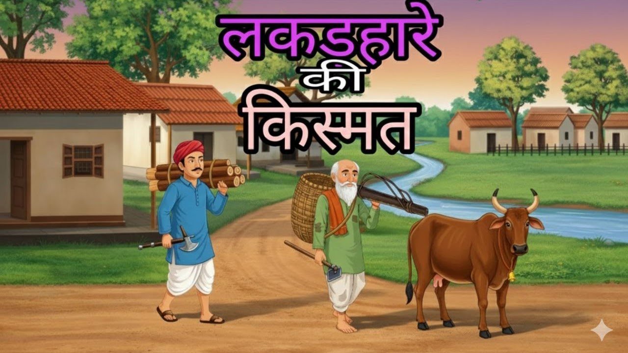 लकड़हारे की किस्मत | Hindi Kahani | Moral Story Hindi | Kahani | cartoon story | 