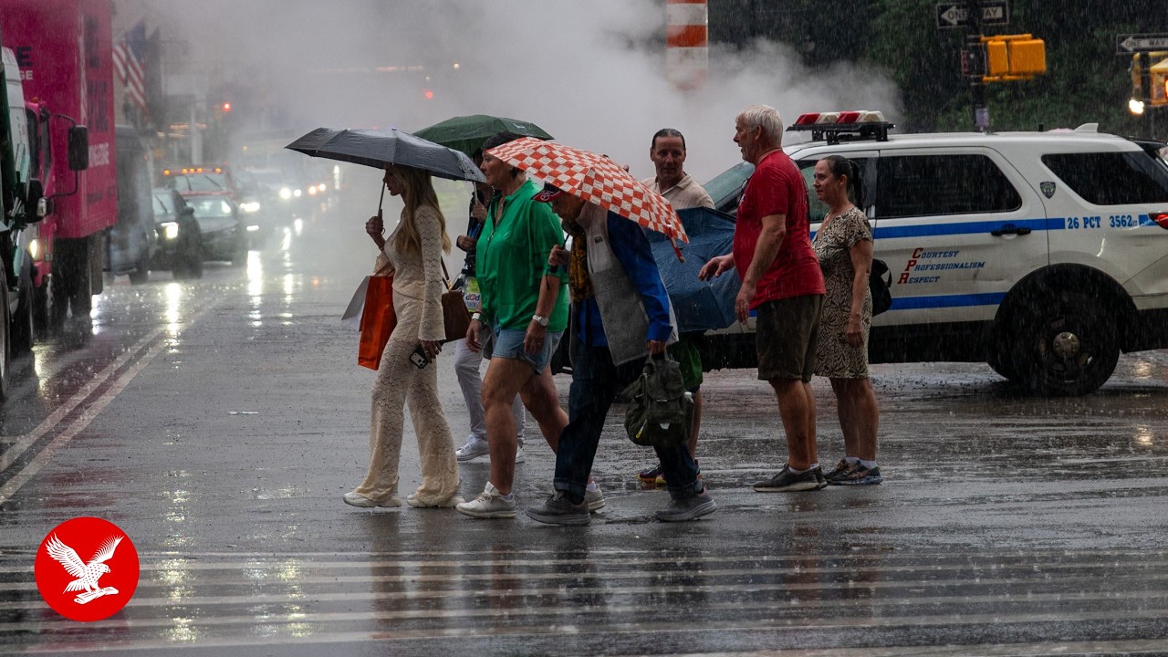 Flash floods leave New York City streets underwater before World Cup final