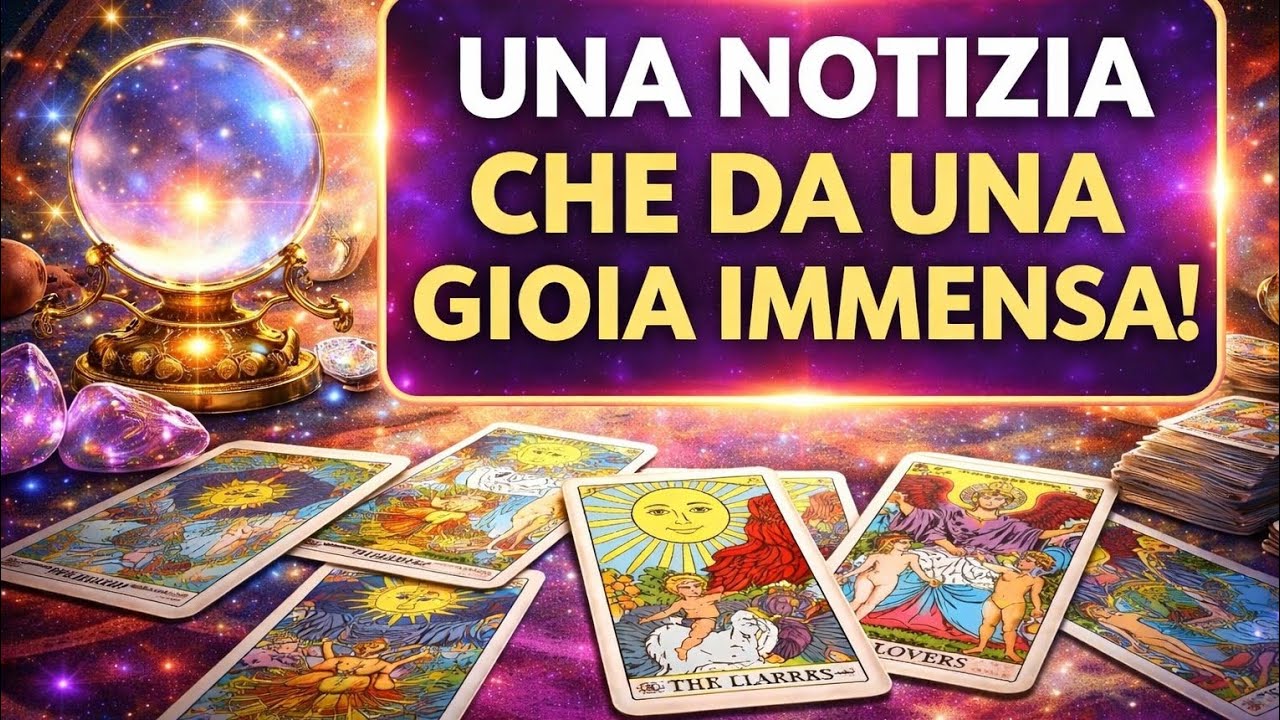 UNA NOTIZIA CHE DA UNA GIOIA IMMENSA! 