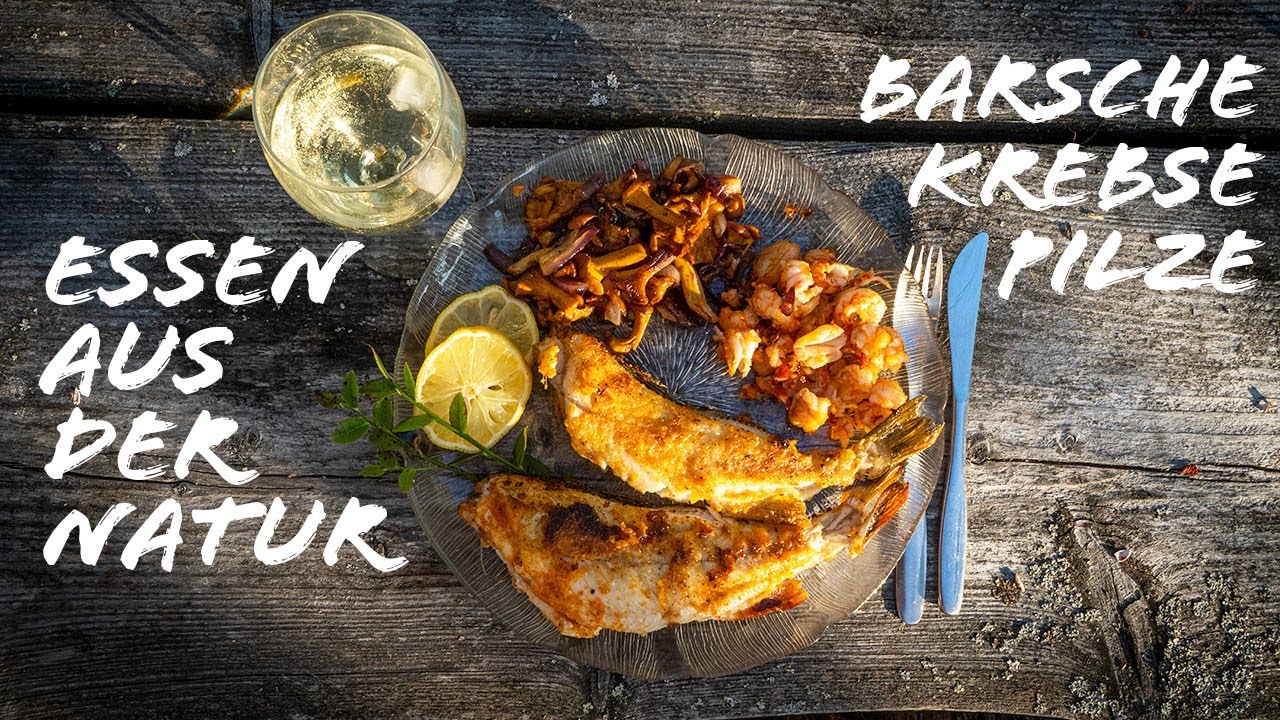 FANGEN & BRATEN am Feuer | Barsche, Krebse, Pilze | Outdoor, catch & cook Finnland | Angeln neu