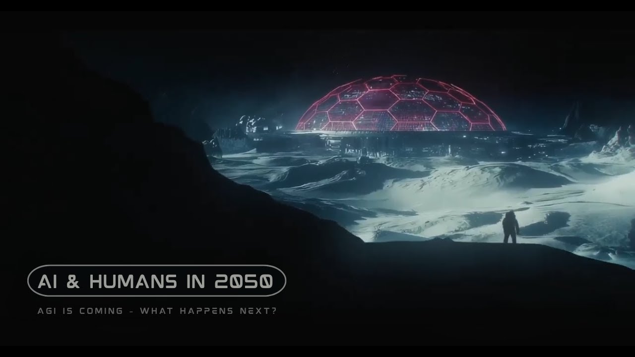 The Future of Humanity: AI and Humans Unite in 2050.