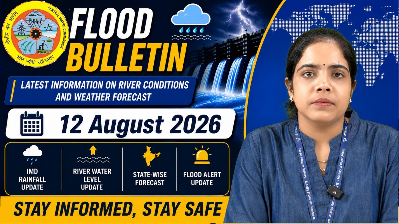 Flood Bulletin | Aug 12, 2026 | Heavy Rain & Flood Alert Across 6 States