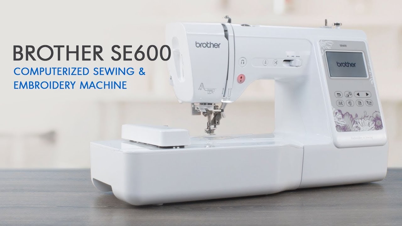 Brother SE600 Computerized Sewing and Embroidery Machine with 4