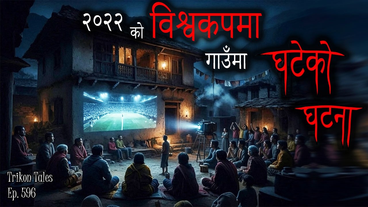 2022 World Cup Ko Bela Gaun Ko Darlaagdo Ghatana | Nepali Horror Story | Trikon Tales | Ep 596